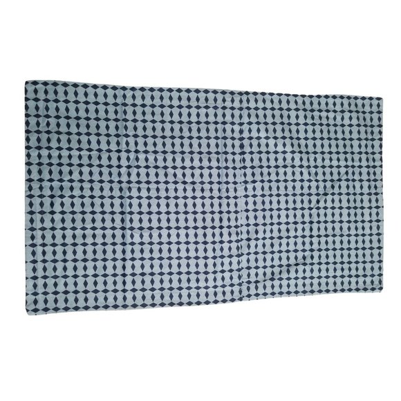 Raymond Waites King Pillow Sham Blues Medallion and Diamonds Pattern, Cotton - Picture 5 of 7